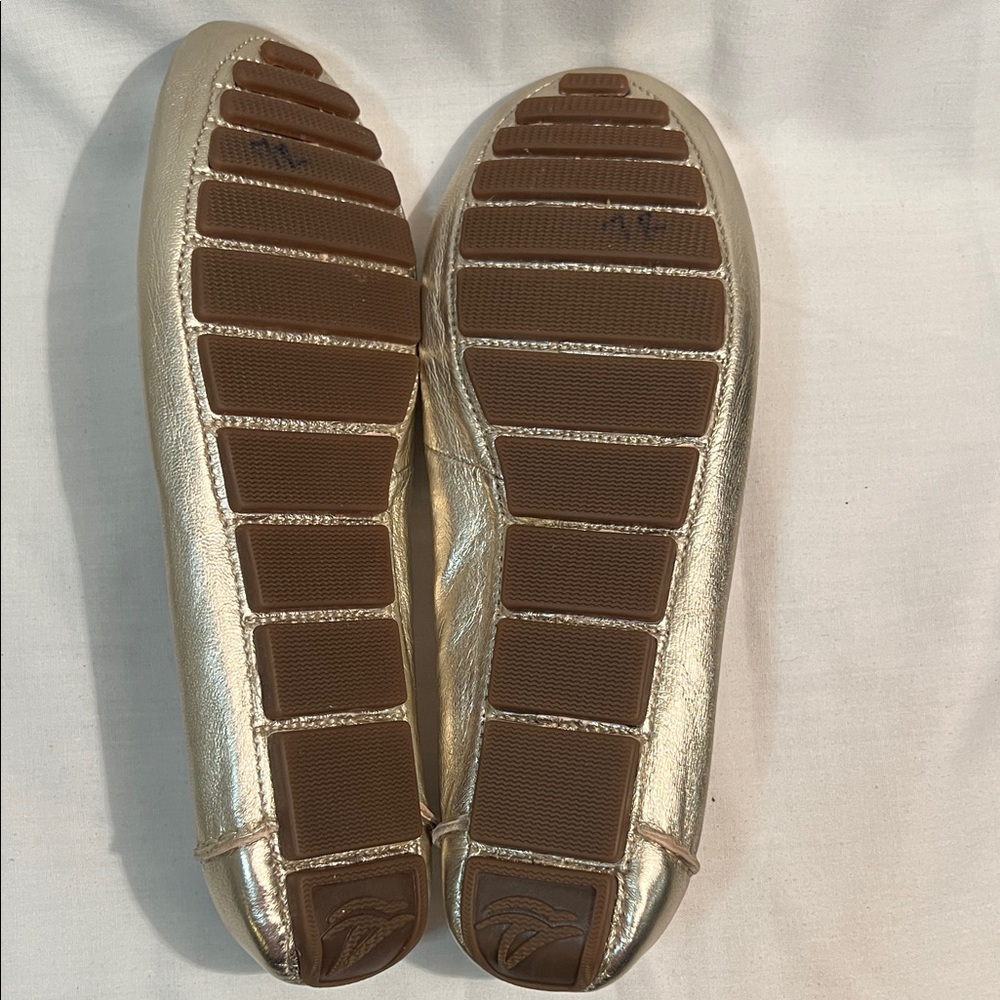 Sperry Women's Metallic Gold Loafers - Picture 8 of 9